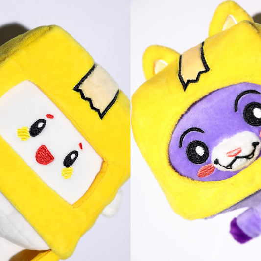 FRSHALOUIS Boxy plush front view with crystal fabric for cuddles.