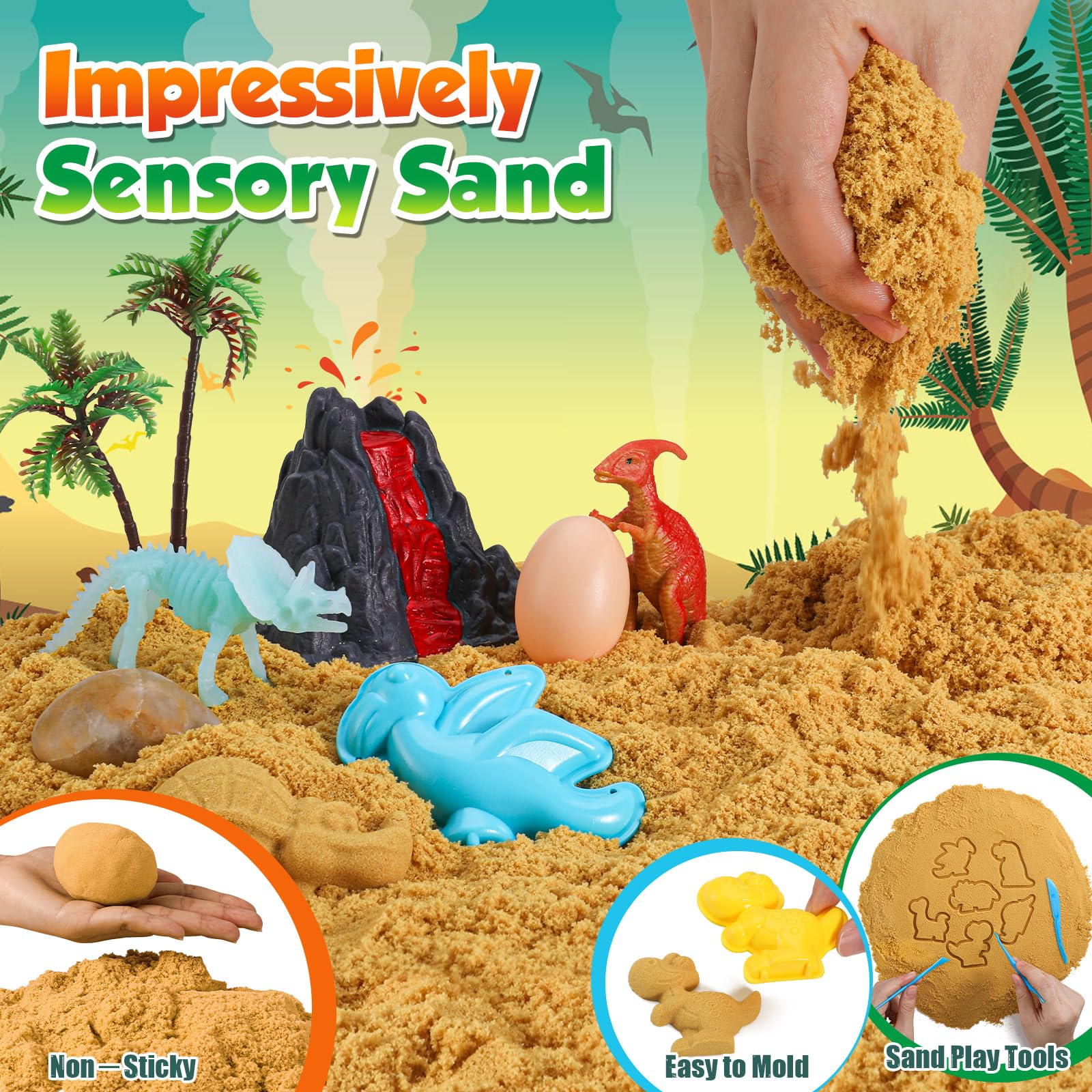 FRUSE volcano accessory sparks hands-on exploration in sand play.