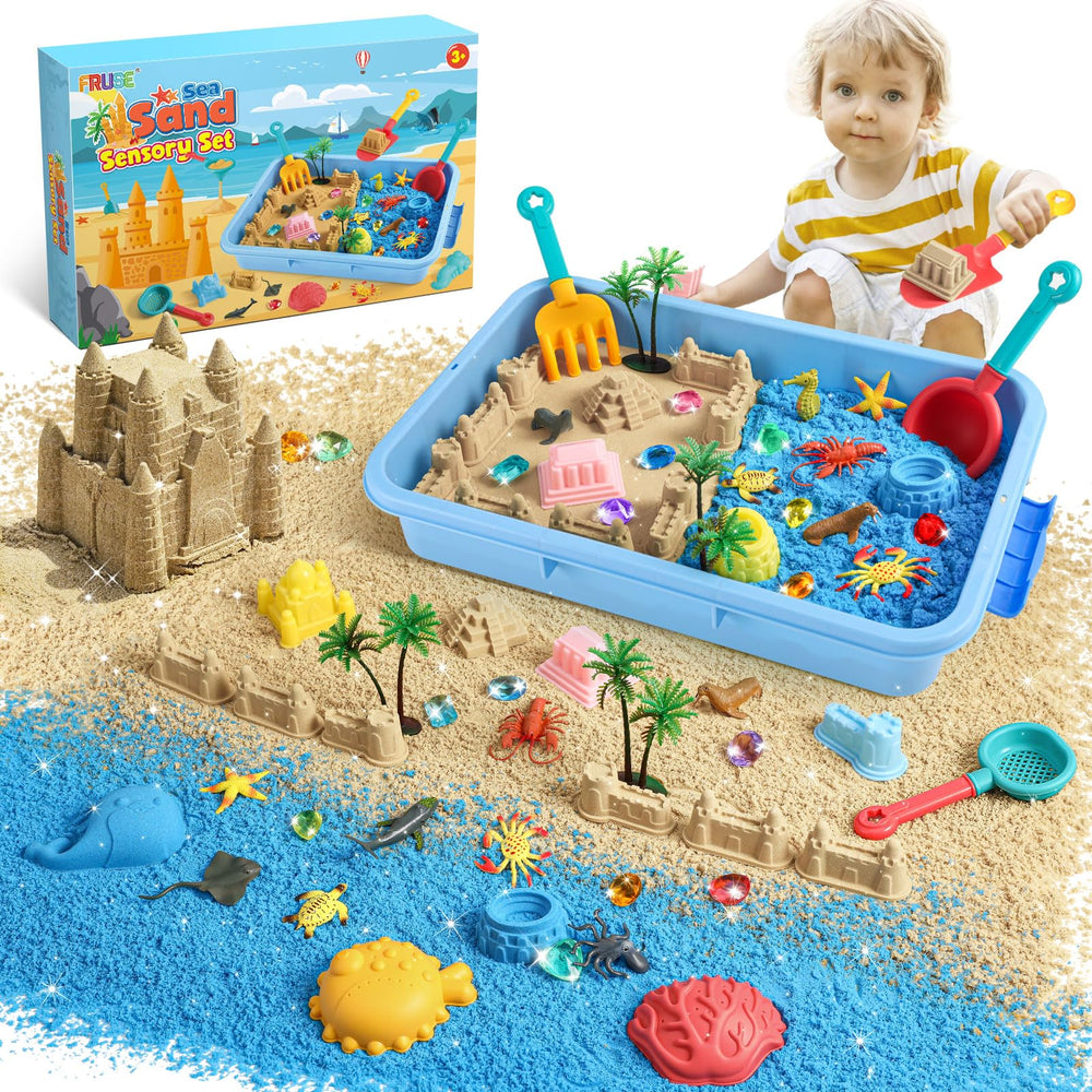 FRUSE Ocean Sensory Bin lid view for indoor ocean play