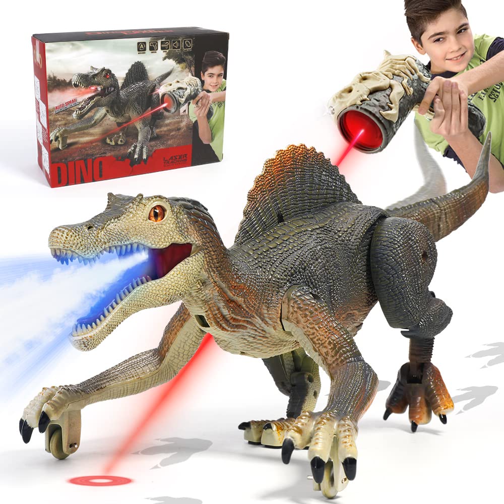 FRUSE remote-control Spinosaurus walking action for realistic prehistoric play.