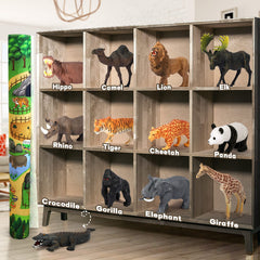 FRUSE elephant figure supports interactive safari storytelling and fine motor skills.