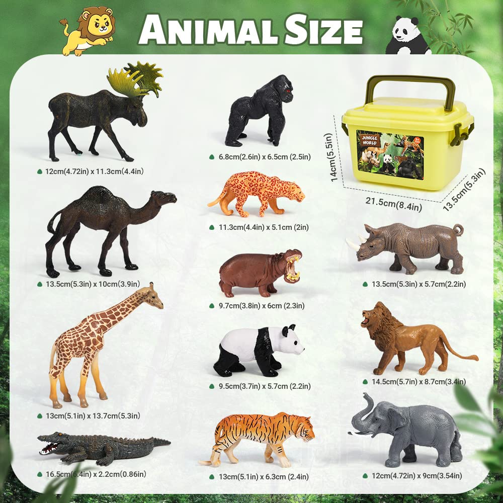 FRUSE safari giraffe figurine enhances imaginative play and visual learning.