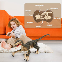 FRUSE USB rechargeable Velociraptor toy with charging cable