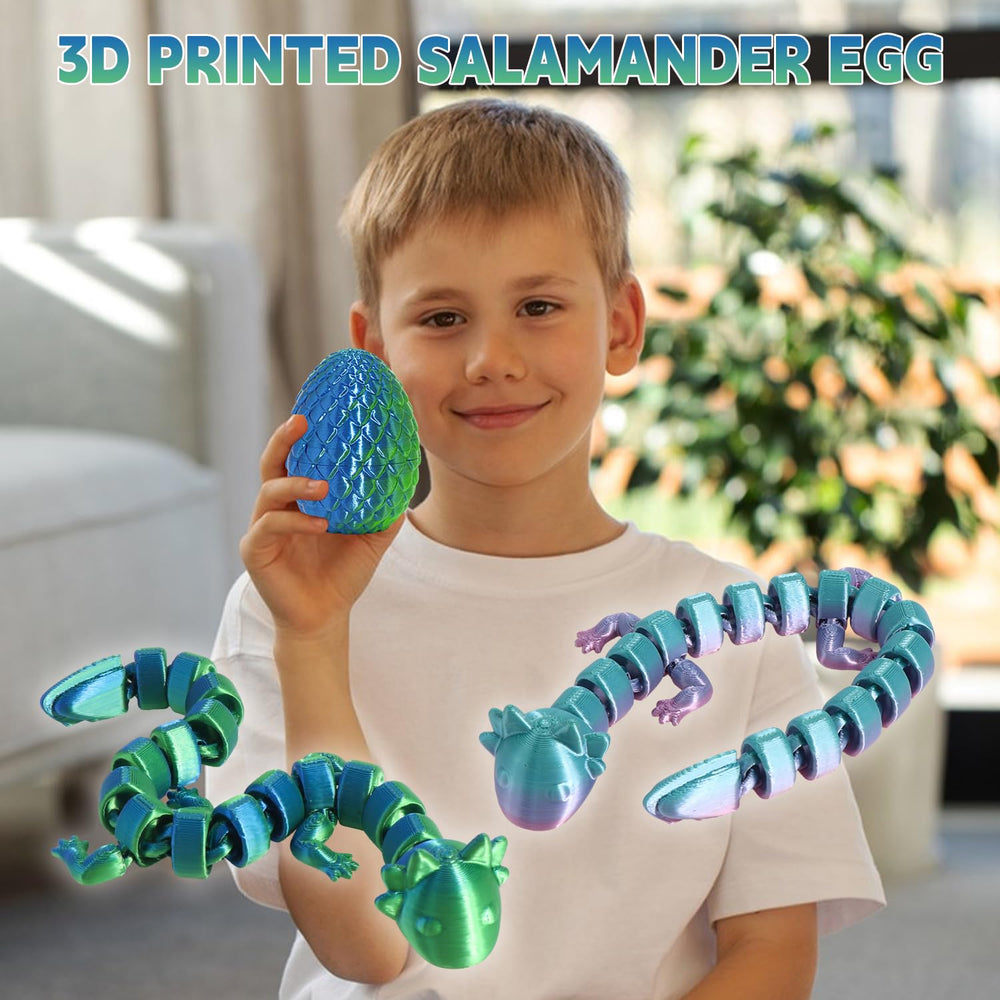 FRVTJS salamander egg set showing inside creature for curious exploration.