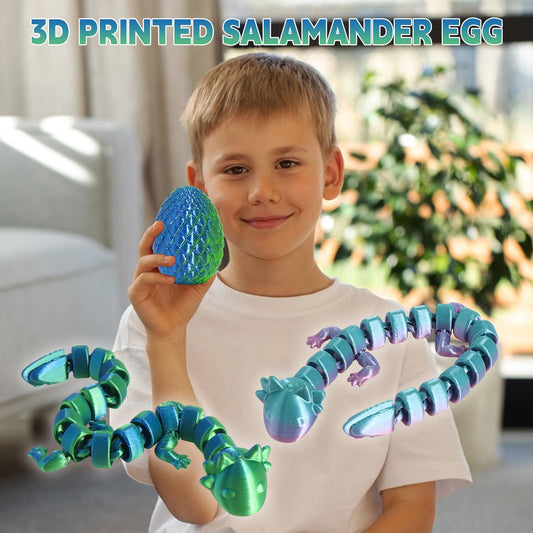 FRVTJS salamander egg set showing inside creature for curious exploration.