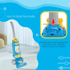 FS Ball-popping action adds dynamic fun to the vacuum toy
