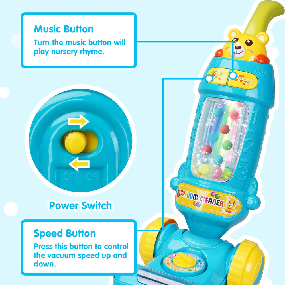 FS Kids Vacuum Toy supports parent-child role play encouraging cooperation.