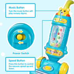 FS Kids Vacuum Toy supports parent-child role play encouraging cooperation.