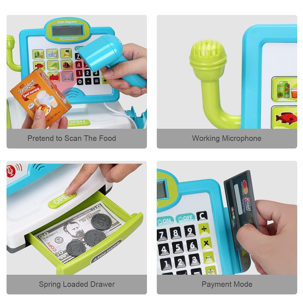FS pretend scanner used in kid store role play
