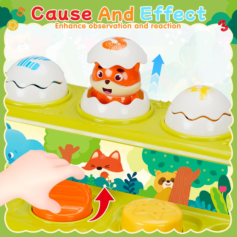 FS Toddler Pop Up Toy silent mode in action without sounds