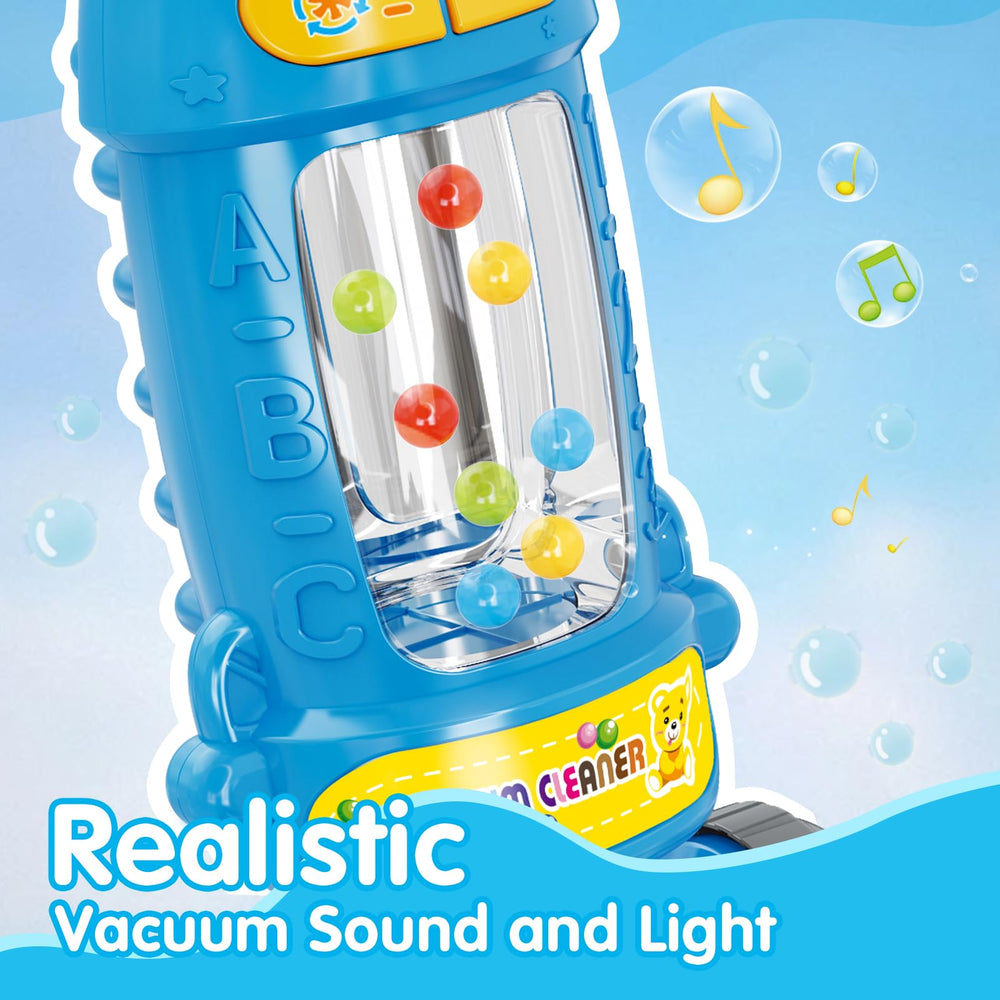 FS Toddler Vacuum Toy tilting action supports active cleanup pretend play