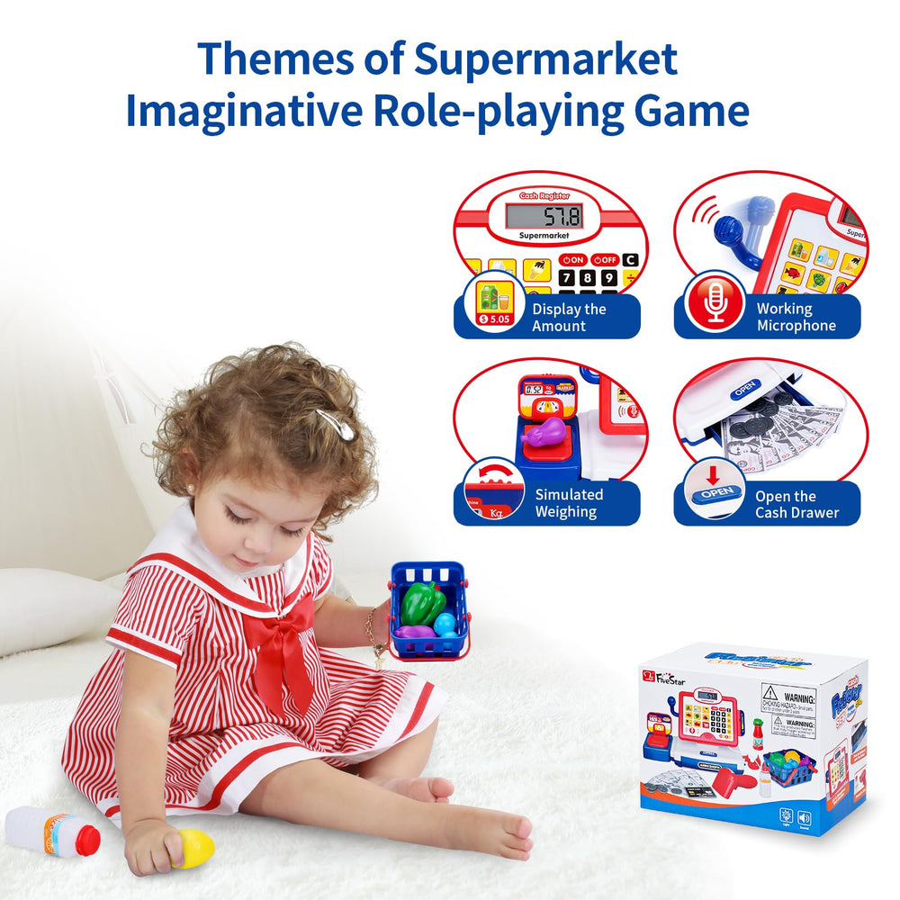 FS Toy Cash Register boosts imaginative play and social interaction