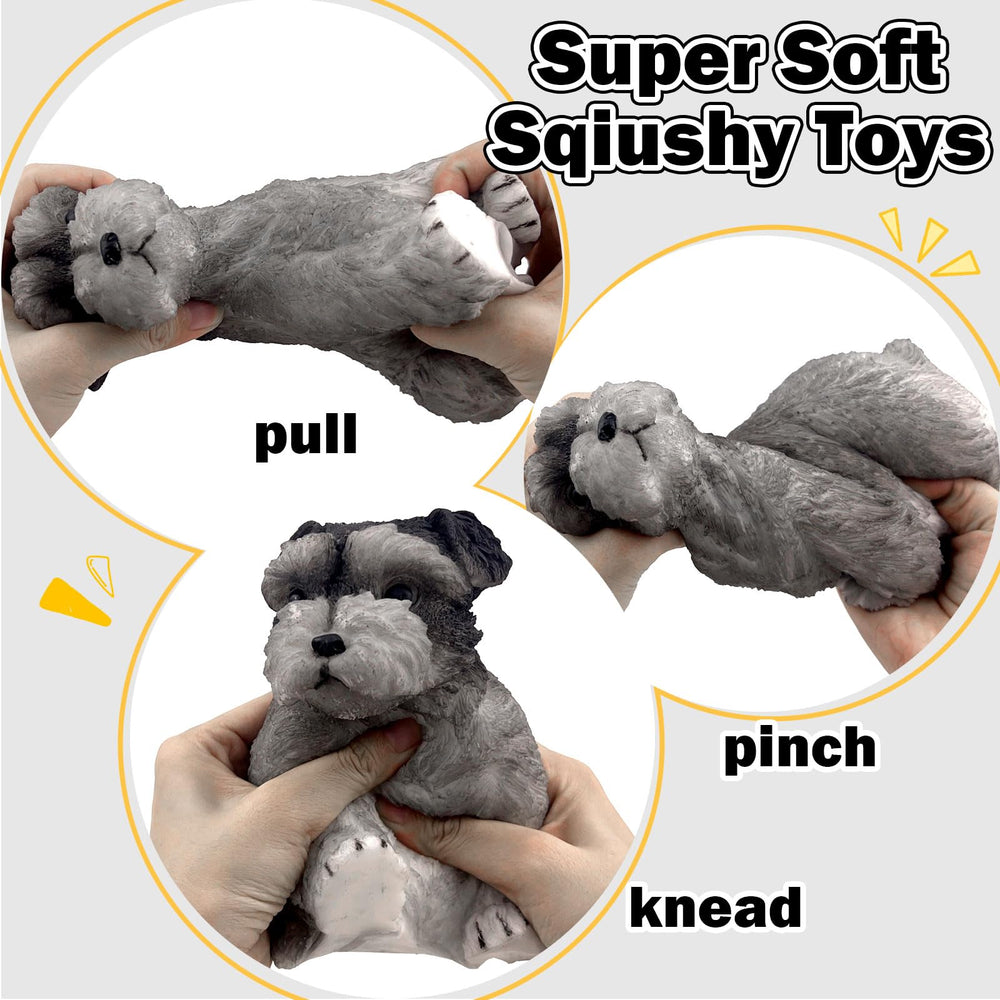 FSFHSJ dog squishy toy close-up of hand-painted design and vibrant color
