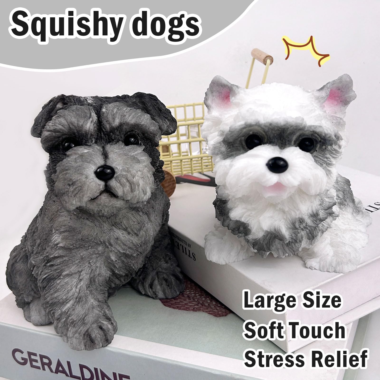 FSFHSJ dog squishy toy on desk ready for quick stress relief