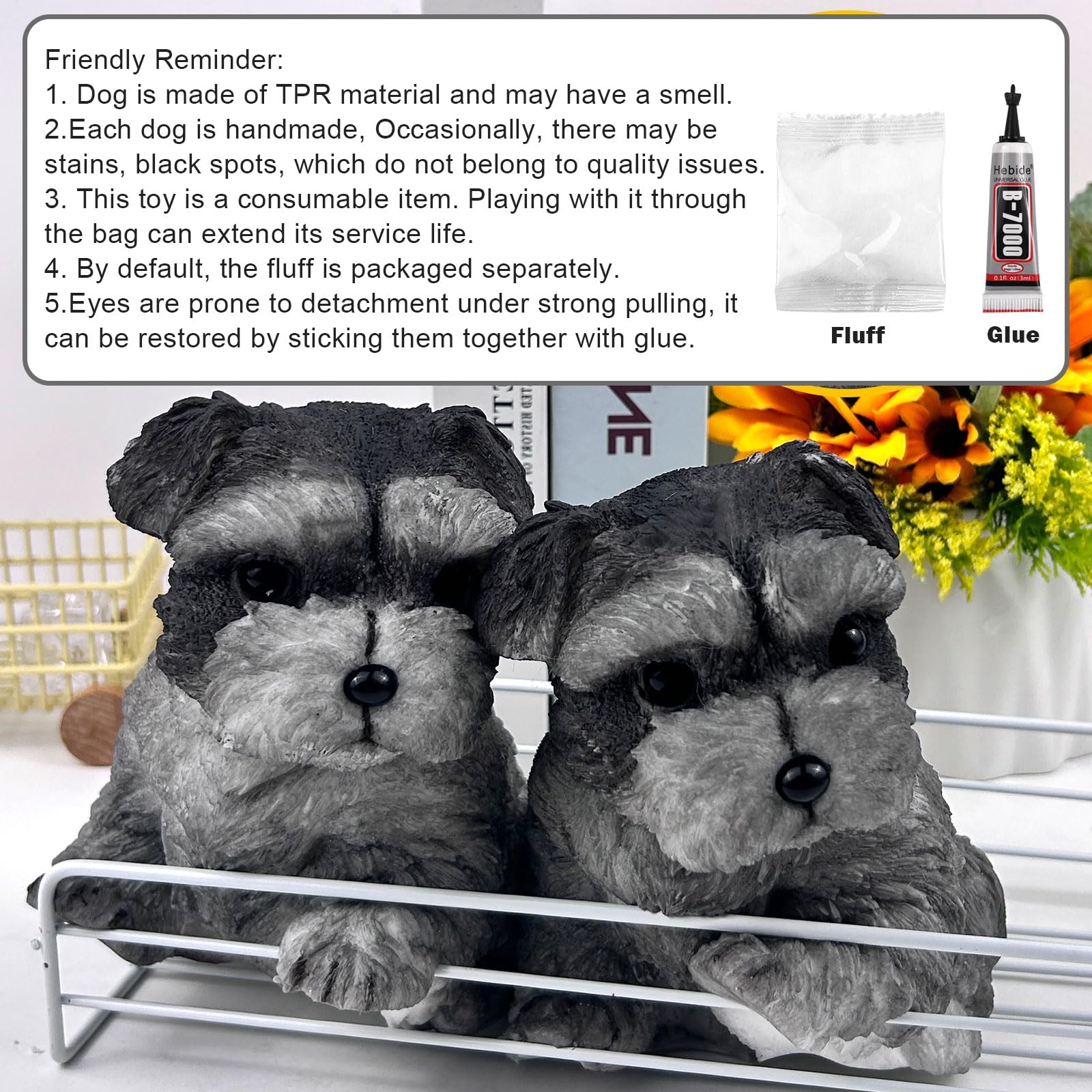 FSFHSJ hand-painted dog squishy toy for kids, teens, and adults in play
