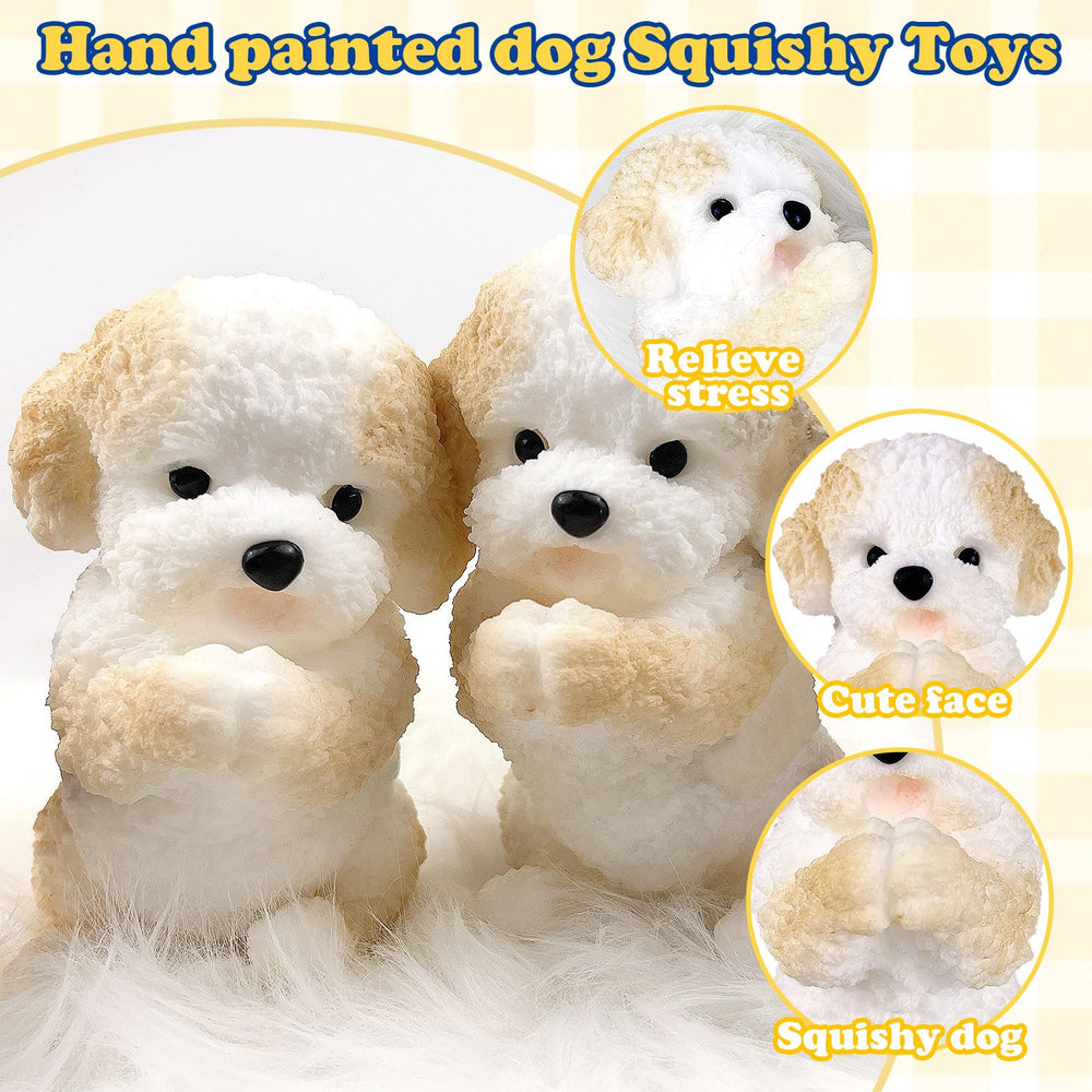 FSFHSJ cute dog squishy close-up showing soft texture and grip