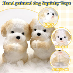 FSFHSJ cute dog squishy close-up showing soft texture and grip
