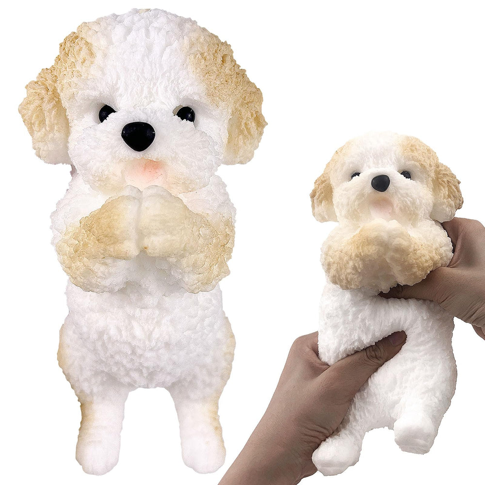 FSFHSJ hand-painted dog squishy toy front view for stress relief