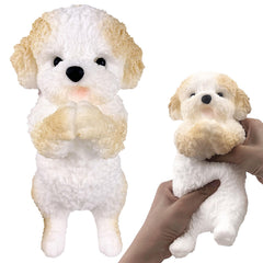 FSFHSJ hand-painted dog squishy toy front view for stress relief