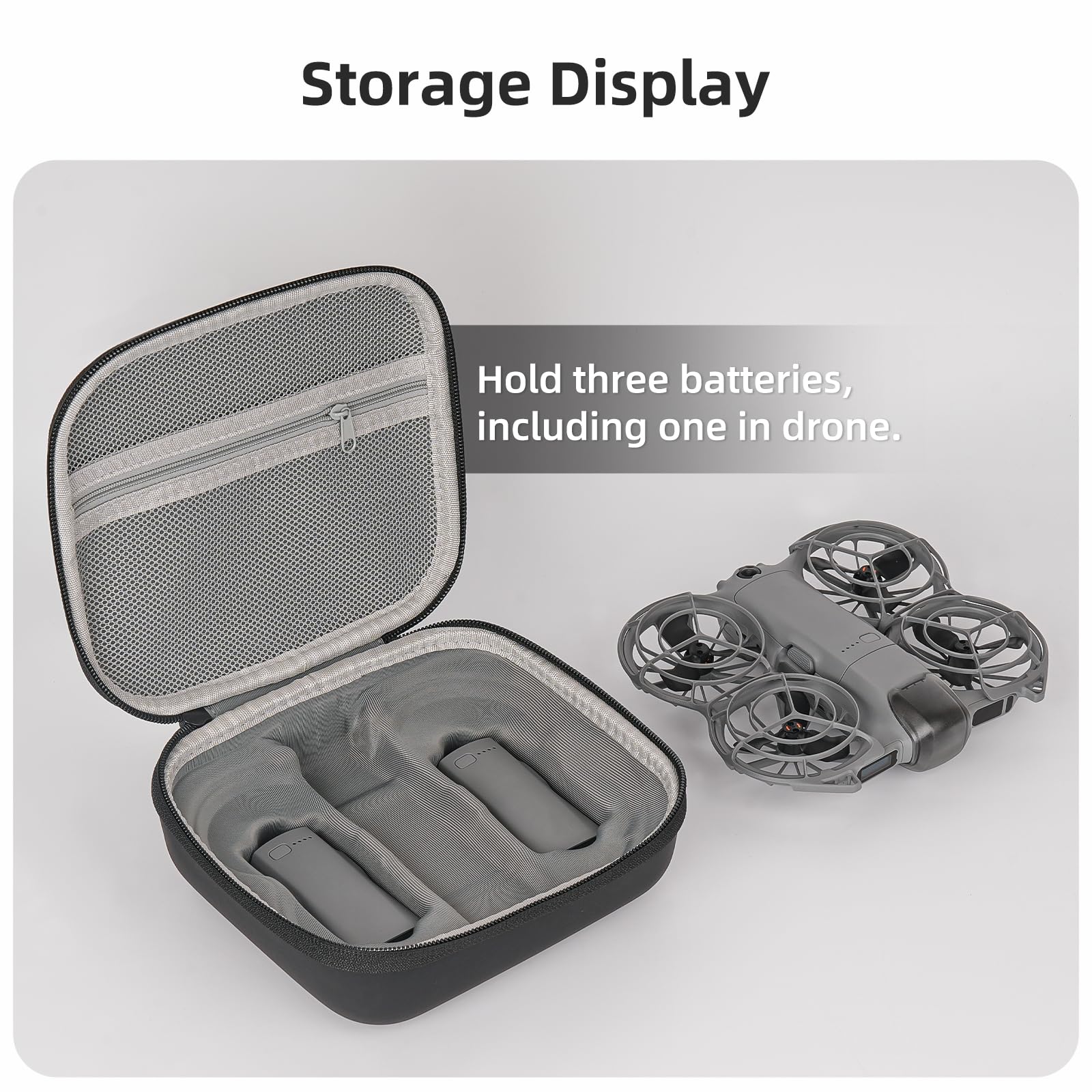 FSIDIWT travel carry case for DJI Neo 2 safely fits drone and batteries