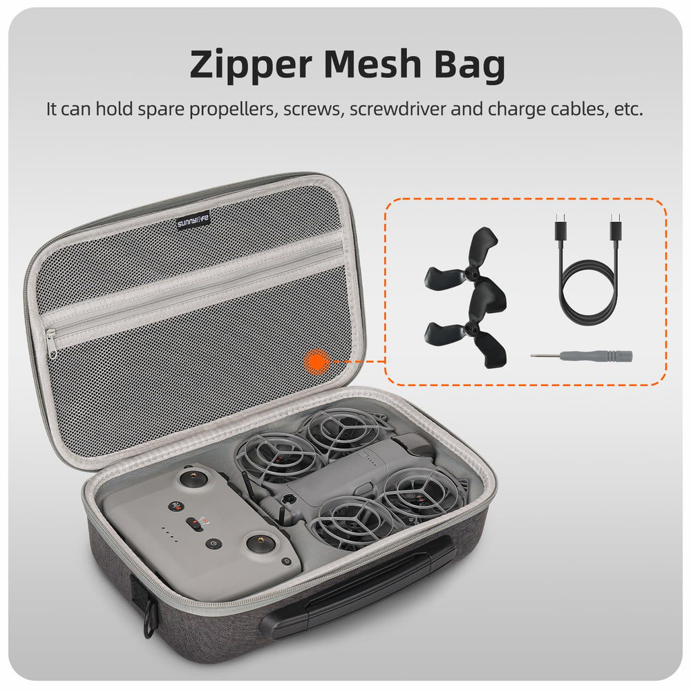 FSIDIWT case fits six batteries plus hub, filters, and props for Neo 2 Fly More.
