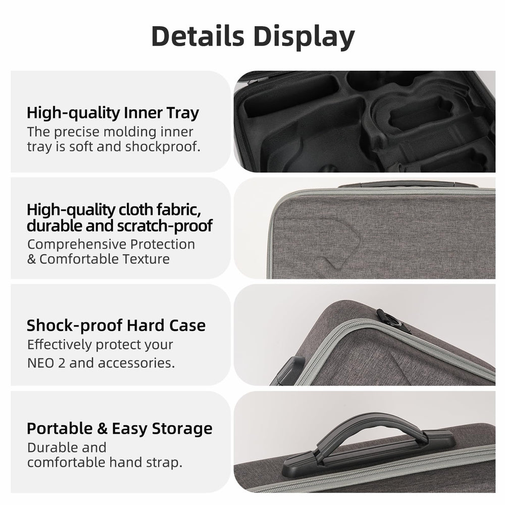 FSIDIWT Neo 2 Carrying Case open compartment for battery charger hub.