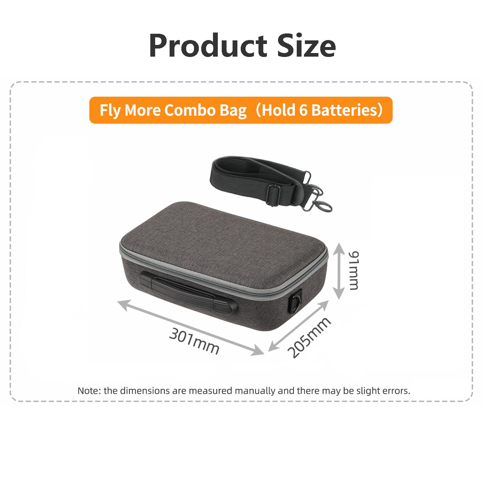 FSIDIWT adjustable shoulder strap enables hands-free carrying on trips.