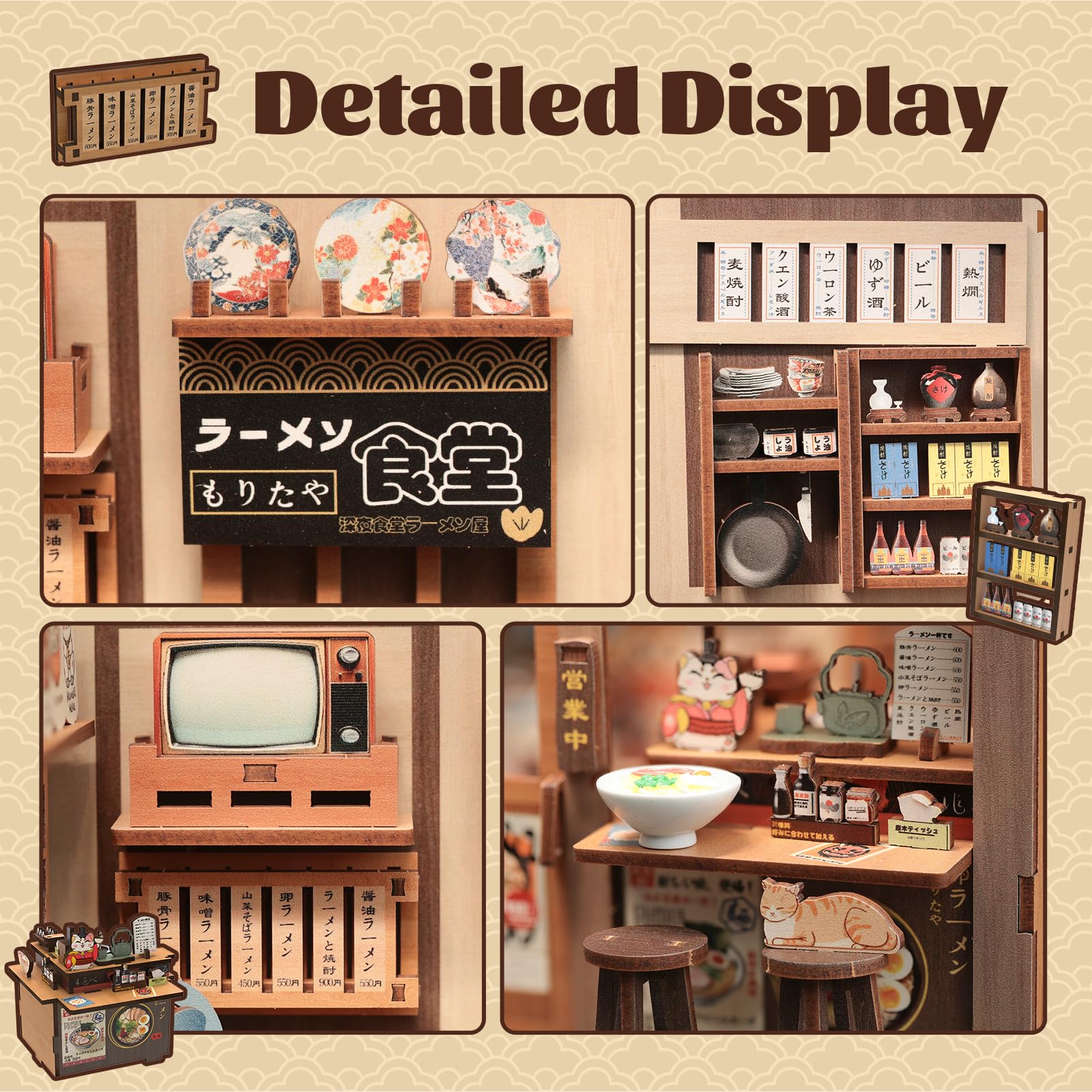 Fsolis Morita-Ya ramen book nook for adult hobbyists.