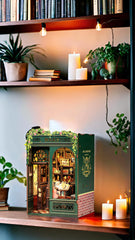 Fsolis Book Nook Kit with touch sensor LED lights for warm ambiance.