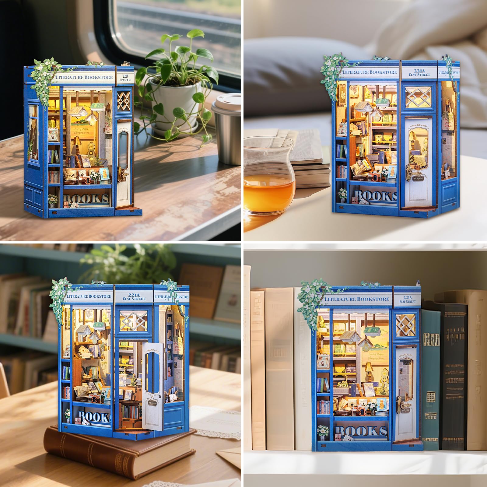 Fsolis Book Nook Kit assembly guide supports beginners step by step