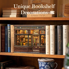 Fsolis Book Nook Kit 294-piece set supports detailed crafting