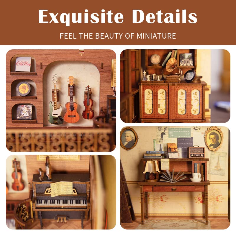 Fsolis Book Nook Kit dust cover protects the finished display.