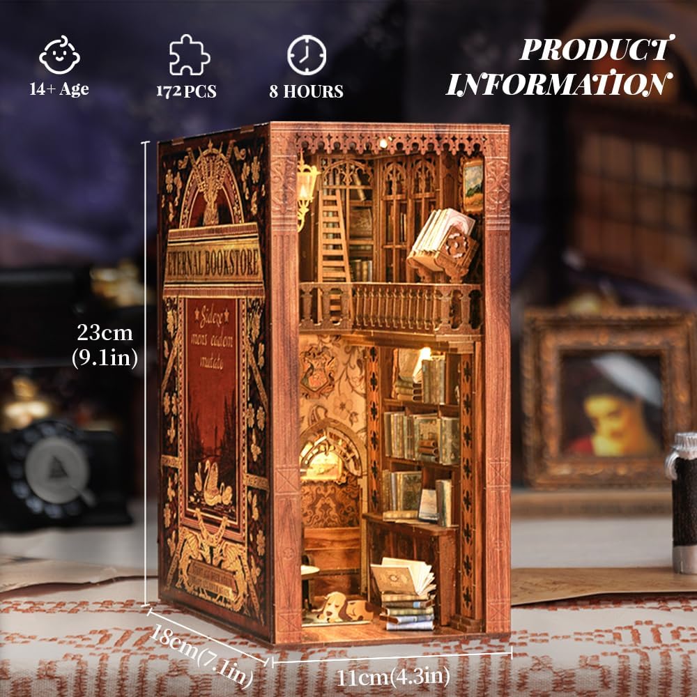 Fsolis Book Nook Kit gift-ready packaging is ideal for book lovers