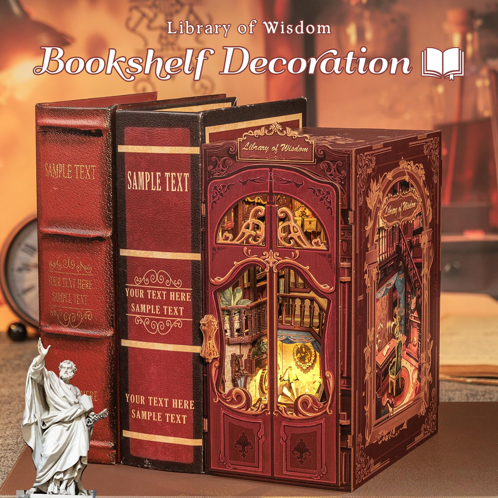 Fsolis Book Nook Kit instruction guide helps you assemble confidently.