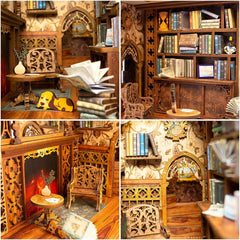 Fsolis Book Nook Kit includes step-by-step instructions for confident assembly