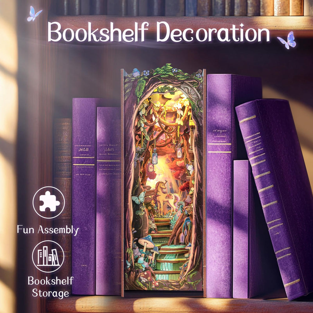Fsolis Book Nook Kit LED-light adds warm ambient glow