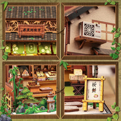 Fsolis Book Nook Kit on shelf enhances room aesthetics