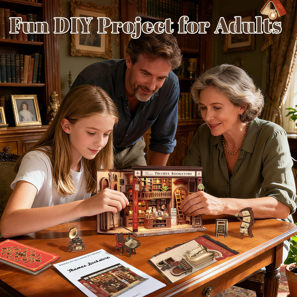 Fsolis Book Nook Kit stress-relief crafting for focused, mindful hours.