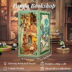 Fsolis Panda Bookshop dust cover protects the display and reduces dust.