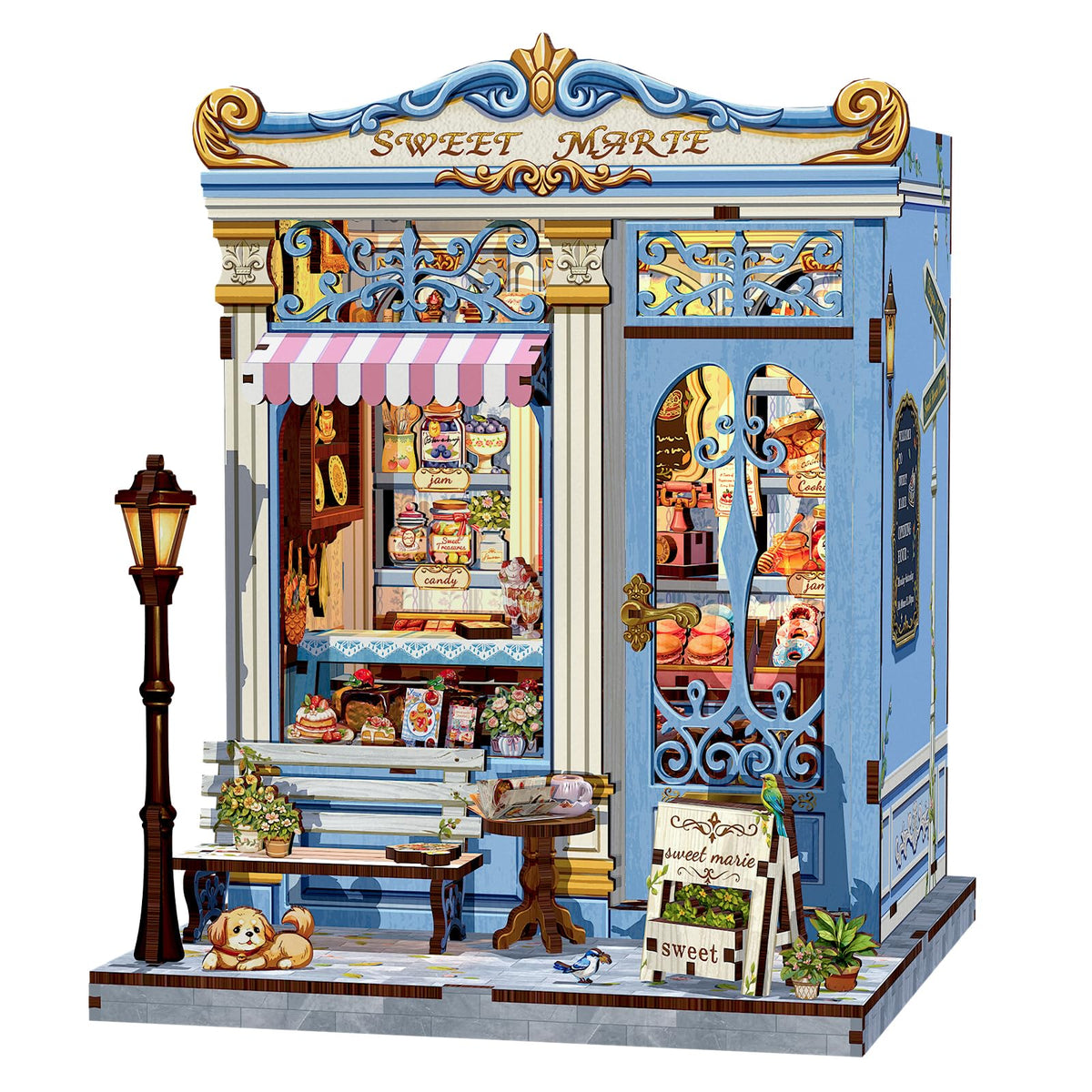 Fsolis Sweet Marie Book Nook Bakery scene decor for cozy reading corners.