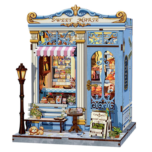 Fsolis Sweet Marie Book Nook Bakery scene decor for cozy reading corners.