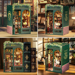 Fsolis Book Nook Kit step-by-step color guide aids setup.