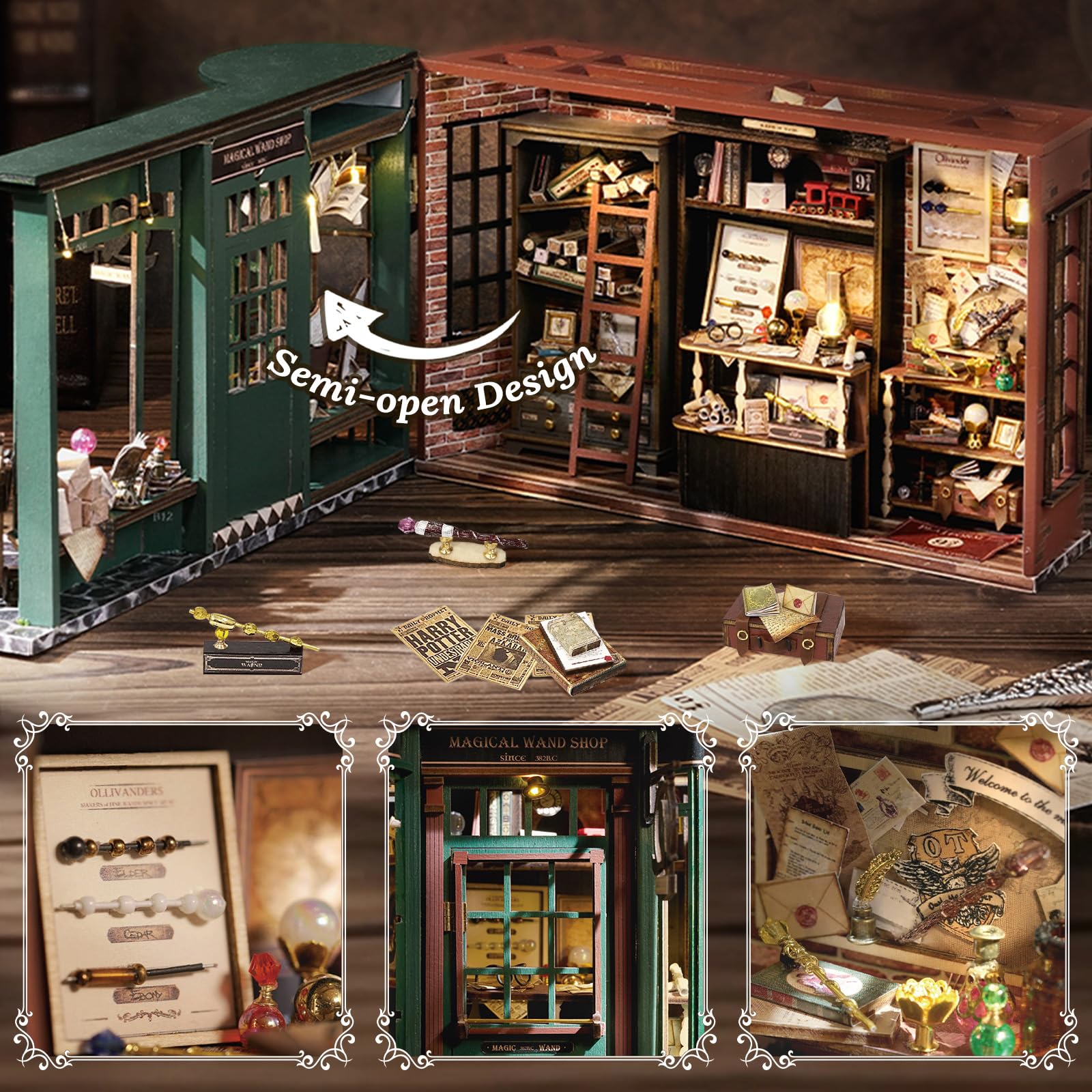 Fsolis wooden puzzle features realistic furniture for tactile, decorative enjoyment.