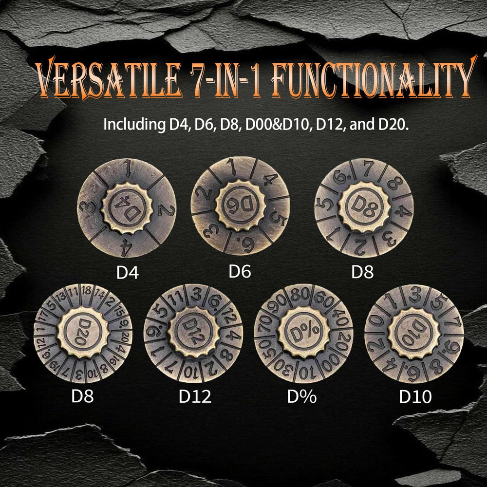 FSOUEHY Foldable-spinner-dice offers tactile spin and RPG suspense.