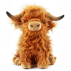 FSUGT Highland Cow Plush toy with hug-friendly design for kids and adults.