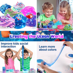 fsutvitg Ocean Slime Kit sensory slime image emphasizes varied textures for exploration