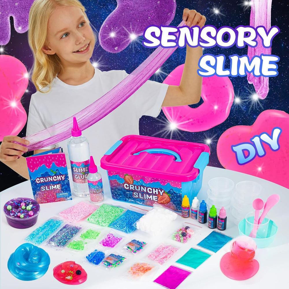 fsutvitg Sparkling slime ice cream cake effect in bright light