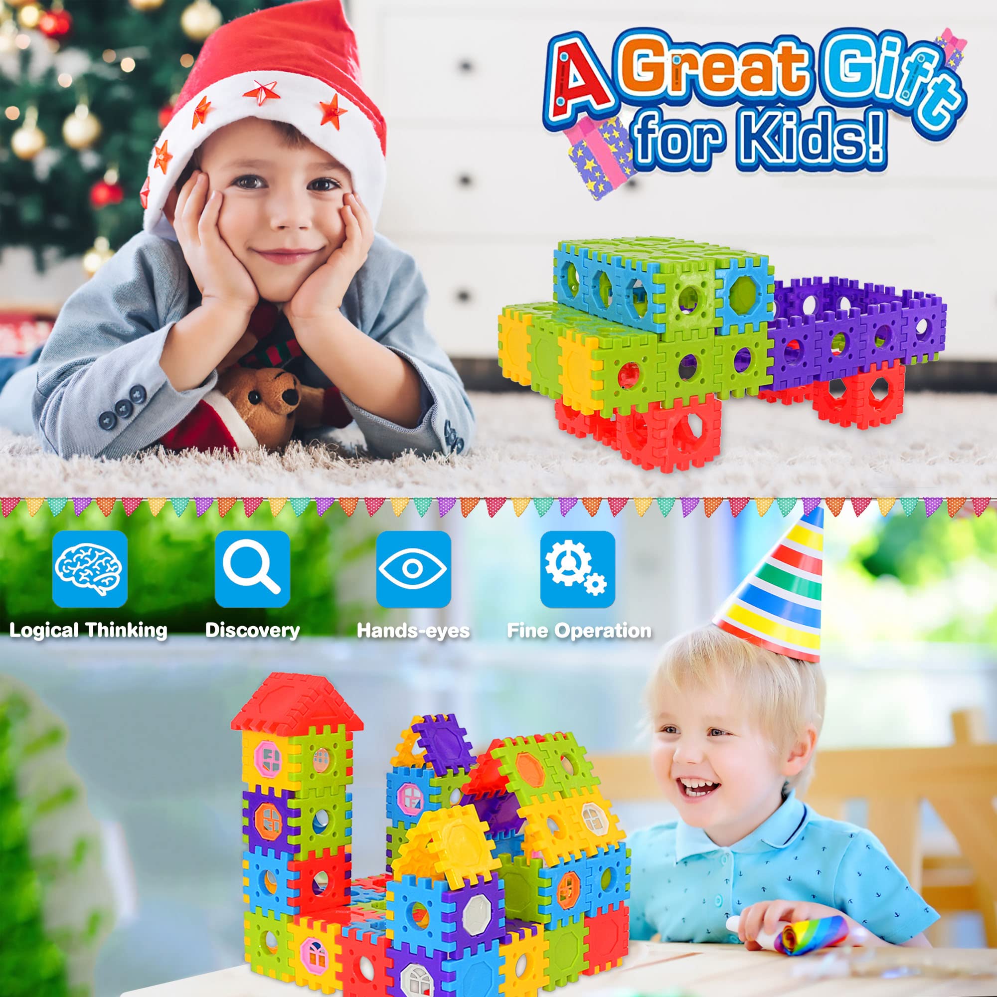 Child-friendly STEM toy with snap-together pieces from FUBAODA