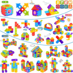 Interlocking blocks for toddlers by FUBAODA encourage hands-on problem solving