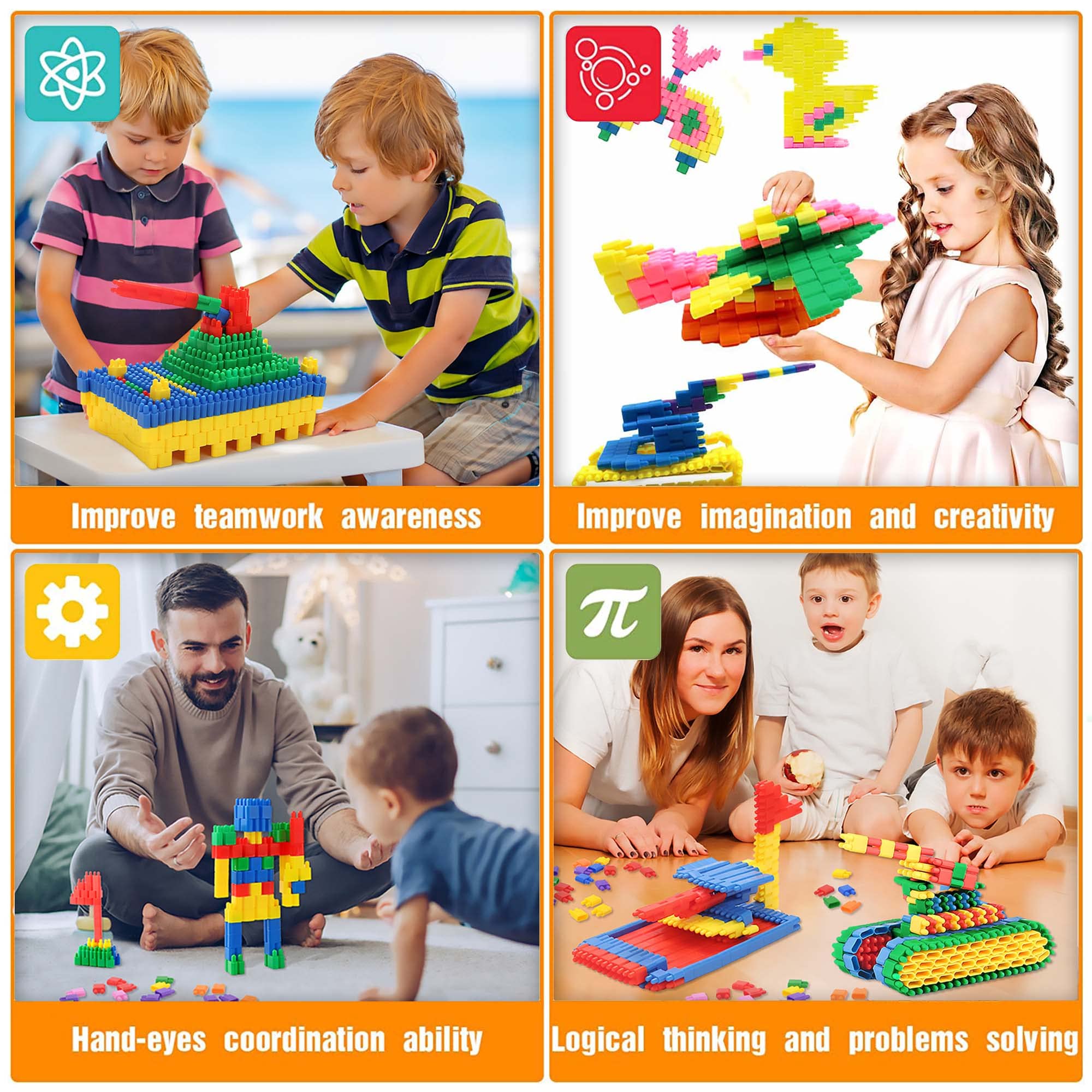 FUBAODA storage-friendly packaging keeps blocks organized after play.